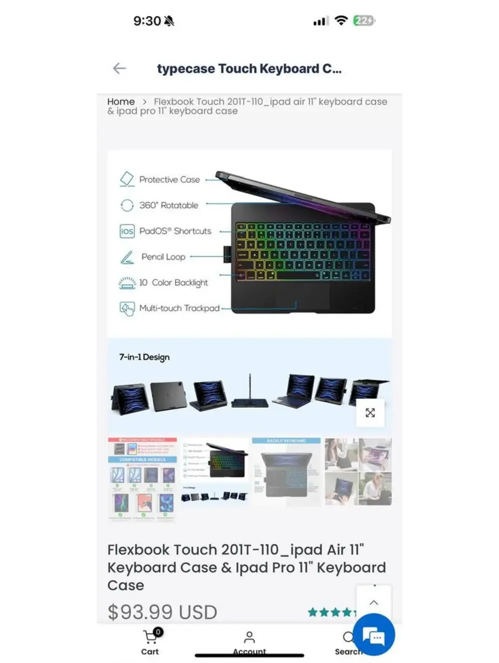 Flexbook Touch 201T-110 iPad Air 11
